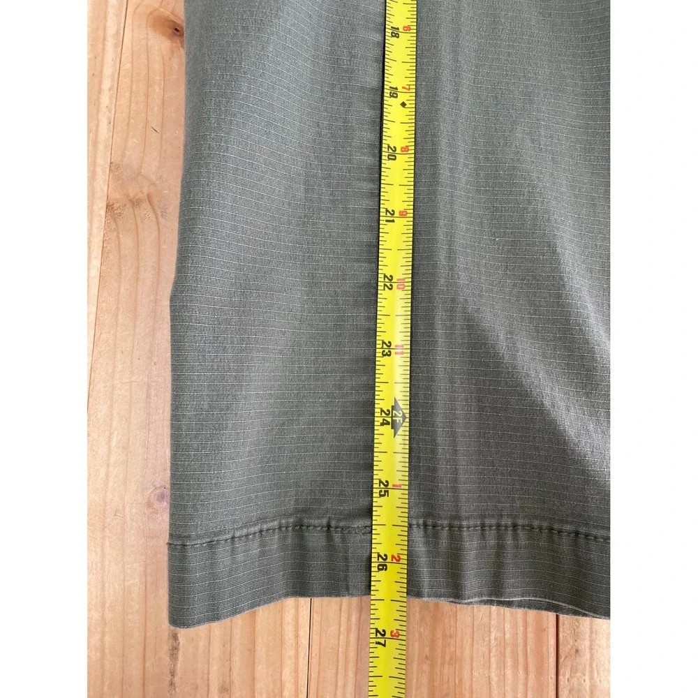 Gap‎ Mens XS Olive Green Ripstop Elastic Waist Easy Pants Stretch Cotton Casual